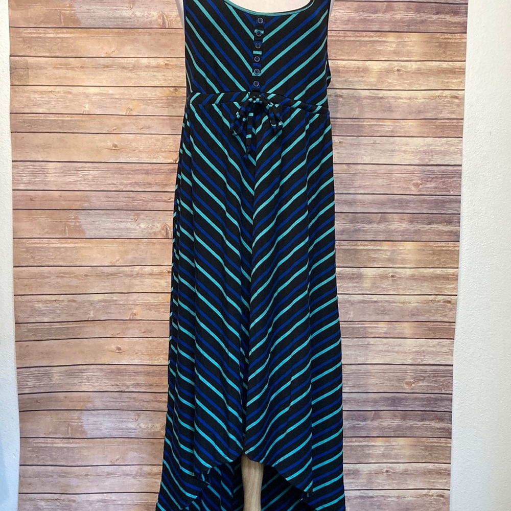 Torrid Chevron Stripe Hi-Low Sleeveless Maxi Dress